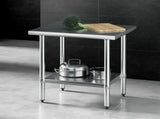 Cefito Stainless Steel Kitchen Bench Work Table 610 x760MM 430 SSKB-430S-30-24