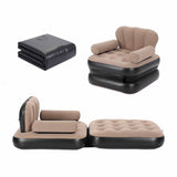 Gardeon Inflatable Chair Sun Lounge Air Sofa Blow Up Air Chair for Camping with Pump IAS-OTM-SQ-CO