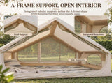 Weisshorn Inflatable A-Frame Camping Tent Large Outdoor Glamping Beige XFSK-KH-DD-ST