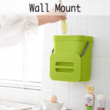 Small Plastic Trash Can, Hanging Small Trash Can with Lid Under Sink for Kitchen, Food Waste Bin for V1259-DP01-A-2074