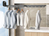 Retractable Laundry Drying Rack, Wall Drying Rack, Aluminum Alloy Suction Cup Type Retractable V1192-AZ-W-15927