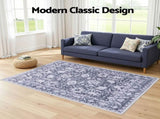 Artiss Floor Rug 120x170cm Soft Velvet Washable Modern Area Rug Floor Carpet Mat FLR-2133-120X170-GR1