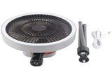 Portable USB Rechargeable Tripod Fan Outdoor Camping Tripod Fan for Outdoor Camping Tent Gray V1294-YM0703-3113230130811