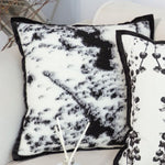 SOGA 50cm Throw Pillow Black and White Leopard Thick Premium Polyester Fiber for Home Decor FRENCHCUSHION323