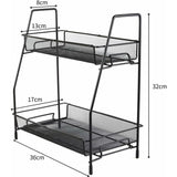 Spice Rack 2 Layer Metal Spice Rack Large Vertical Spice Rack V1188-MS-227-2814
