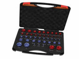 44pcs Nut and Bolt Thread Checker Red Blue Nut and Bolt Size Gauge Inch Metric Nut and Bolt V1294-YM0710-3114230169611