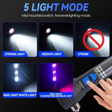 Brillar 150 Lumen Solar Power USB rechargeable Multifunction Trekking Torch V915-BR0113