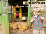 Solar Chicken Coop Door Opener with Light Sensor,Full Aluminum Multi-Modes Poultry Coop Door Battery V1192-AZ-W-14395