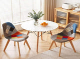 Artiss Dining Table and Chairs Set 3PCS Round 2 Seater Dining Set for Kitchen, Apartment, Dining DSET-TAB90-56FBX2