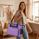Oxford Cloth Sewing Machine Bag, Portable Carry Case with Shoulder Strap, Multi-Functional Storage V1232-FSSNB-002