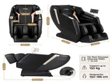 Livemor Flex Massage Chair Full Body with Heat Zero Gravity Recliner, 24 Airbags, Foot Massage, 6 FBMC-E-BAIRD-BK