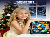 Glow in Dark Rock Painting Kit, Creative Art Supplies, DIY Craft Set for Kids Ages 6-12 V1369-AZ3-W-10323