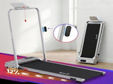 Everfit 3 in 1 Walking Pad Treadmill 12% Incline Under Desk Foldable for Home With 38cm Belt Silver TMILL-380H-2INC-SI
