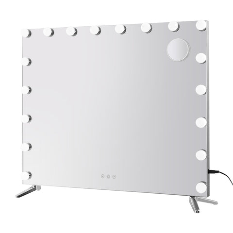 80x65cm Embellir Makeup Mirror Hollywood Vanity with LED Light Silver Legs MM-E-FRAMELS-6580LED-GS