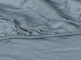 Dreamz 4pcs King Size 100% Bamboo Bed Sheet Set in Grey Colour BED1016-K-GY