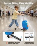 VEVOR Ride-on Luggage 20-inch Kids Scooter Suitcase with Flash Wheels Blue V952-FDDQXXLX20INVRMNL001V0