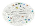 Indoor Outdoor Handprint Stepping Stone Kit Craft Large Diy Kit Mother'S Day Gift with 26 Letter V1370-AZ4-15686