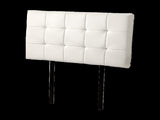 PU Leather Single Bed Deluxe Headboard Bedhead - White V63-768205