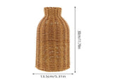 Boho Woven Seagrass Flower Vase for Home Decor, Perfect for Large Bouquets and Stylish Room Accents V1369-AZ3-W-19266