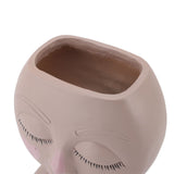 Face Planter Pot Multipurpose Resin Cute Girl Heads Succulent Flowerpot with Drainage Hole for V1294-YM0901-3111240041511