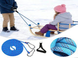Sled Pulling Belt Heavy Duty Sled Pull Rope With Carabiner Snoow Sledd Pull Rope Snoow Sleed V1366-AZ2-W-27710