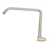 Shower Head Extension with Flange S Shape Shower Arm Wall Mount Rotatable Stainless Steel Shower V1294-YM0710-3112230074213