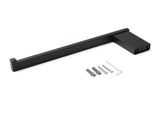 Bathroom Matt Black Stainless Steel Square Towel Rack Clothes Wall Mount Holder V1233-87008BL