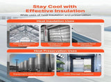 Double Reflective Insulation Roll, Perforated Woven Fabric Radiant Barrier, 0.15mm 76.2m x 1.22m, V952-LBPEBZBRFSFSJ19JC001V0