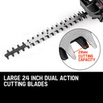 Baumr-AG 26CC Petrol Hedge Trimmer - 2-Stroke Clipper Saw Precision 24 Blade V219-HTMPTLBMRA3P0