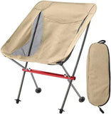 Lightweight Folding Camping Chair with Carry Bag, Padded Collapsible Sun Chair for Hiking, Portable V1188-MS-325-1276