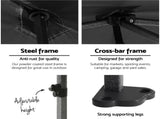 Instahut Gazebo Pop Up Marquee 3x6 Folding Outdoor 500D Tent Base Pod Black GAZEBO-T-3X6-F-BK-BASE