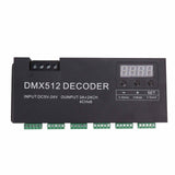 24 Channel DMX Decoder Digital Display RGBW DMX512 Dimming Driver LED Controller for Stage Bar V1294-YM0703-3119230001111