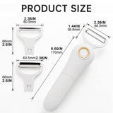 Cordless 3 Peeler Handheld Vegetable Peeler USB Rechargeable Potato Peeler With 3 Cutting Easy To V1369-AZ3-W-19760