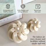 2-Pack Beige Twist Flameless LED Candles, Real Wax with Flickering Flame and Timer V1188-MS-731-017