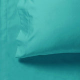 1000TC Ultra Soft Super King Size Bed Teal Flat & Fitted Sheet Set V493-ASKS-07