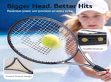 Everfit 27 Inch Tennis Racket Lightweight Racquet for Beginner Adult Players Black TR-FASTCRTL-BK