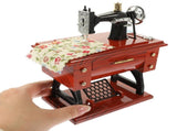 Vintage Sewing Machine Music Box Toy - Musical Model, Unique Gift for Sewing Enthusiasts and V1370-AZ4-09935