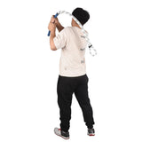 Golf Swing Practice Trainer Rope for Beginners Golf Gesture Correction Portable - White With Black V1308-DSZKI-988-1
