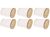 6Pcs Fabric Mesh Shade Clip Onshade Beige Golden Edge Style for E14 Chandelier Ceiling V1294-YM0523-3119210283611