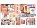 Scrapbook Kit Vintage Kit with Journaling,Scrapbooking Supplies Retro DIY Scrapbook Paper for Bullet V1366-AZ2-W-24108