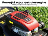 Giantz Petrol Lawn Mower 149cc 4 Stroke Hand Push 16in Grass Cutter Lawnmower MOWER-GAS41-RDBK
