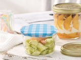 Plated Silver Iron Regular Mouth Mason Jar Lids, High Temp Resistant, Sealing for Jars 50Pcs V1366-AZ2-W-13942