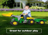 Kahuna John Deere Rolly Kids RT023110 Ride on Tractor with Trailer & Loader