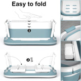 Folding Portable Bathtub Freestanding Spa , Large 148 cm V178-36991