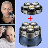 Magnetic six-blade, Whole-body wash, Digital display, Head-shaving, Electric V1106-111-05747-BLU-INCLUDINGSPAREBLADES