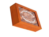 9 Grid Desktop Wooden Storage Box with Clear Lid Multifunctional Vintage Wooden Jewelry Box Display V1294-YM0901-3117240181111