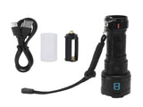 Rechargeable LED Flashlights 10000LM 5 Modes Super Bright Waterproof Flashlights with Fluorescent V1294-YM0703-3119230076211