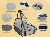 Foldable, Dog Car Seat Booster, Waterproof and Breathable, for and medium, sized dogs and V1189-LC-QP-00873