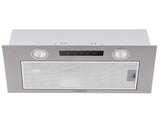 EUROCHEF 60cm Undermount Rangehood Silver, Quiet 3-Speed, 3-Layer Dishwashable Filter, LED Lights V219-RGHUDREC6NFA