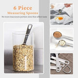 18PCS Measuring Cups and Spoons Set,Include 7 Nesting Measuring Cups,6 Measuring Spoons and 5 Mini V1192-AZ-W-31772